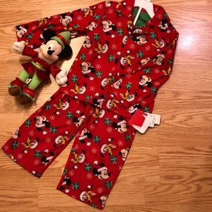 Mickey Disney Christmas PJs 4T NWT